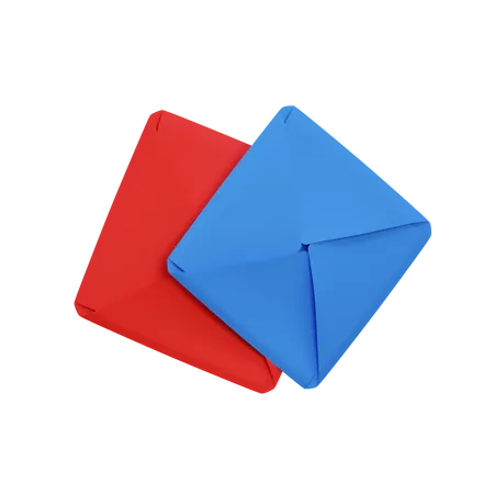 Free Red And Blue Ddakji  3D Illustration