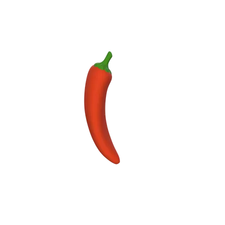 Free Red Chili  3D Icon