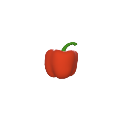 Free Red Pepper  3D Icon