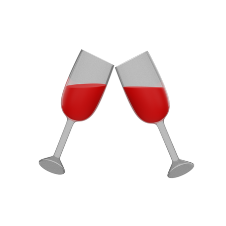 Free Red Wine Glass  3D Icon
