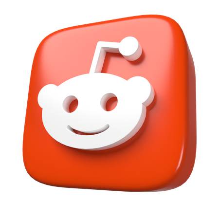 Free Reddit  3D Icon