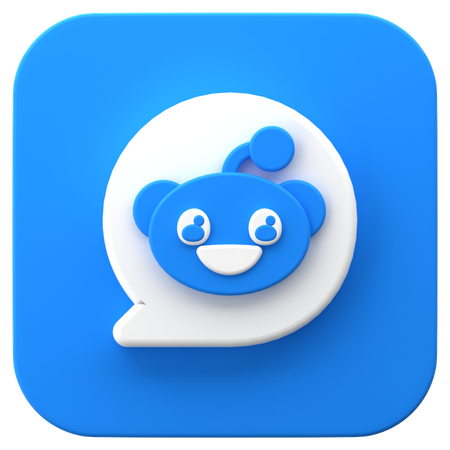 Free Reddit  3D Icon