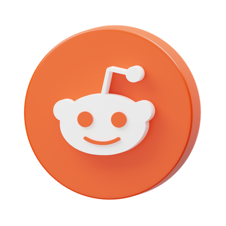 Free Reddit  3D Logo