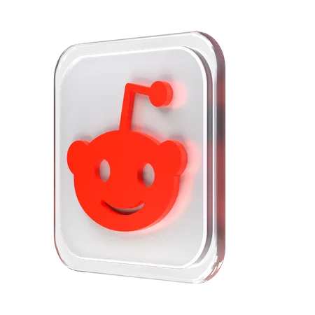 Free Reddit  3D Logo