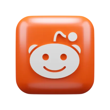 Free Reddit  3D Logo