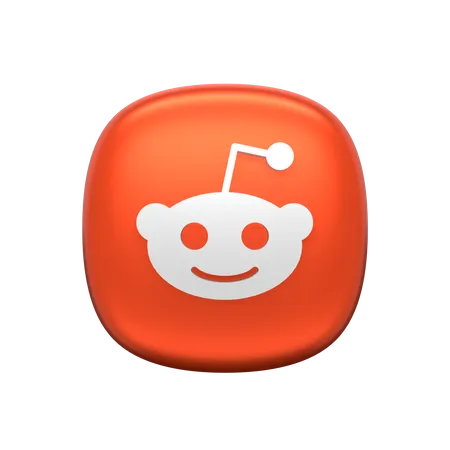 Free Reddit Social Media 3 D Icon Render 3D Icon
