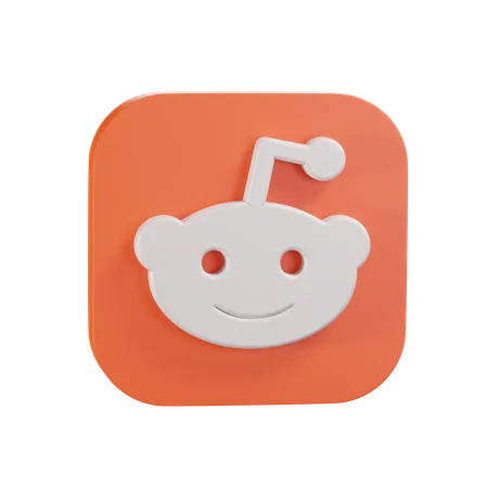Free Logotipo do reddit  3D Icon