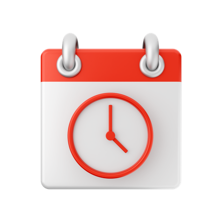 Free Calendario del reloj  3D Icon