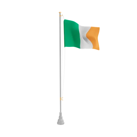 Free República da Irlanda  3D Flag