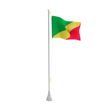 Free República del congo  3D Flag