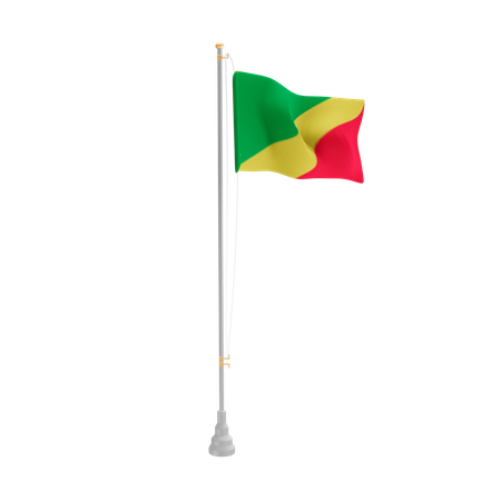 Free République du Congo  3D Flag