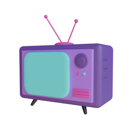 Free Retro Tv  3D Icon