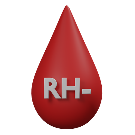Free Rhesus Negative  3D Icon