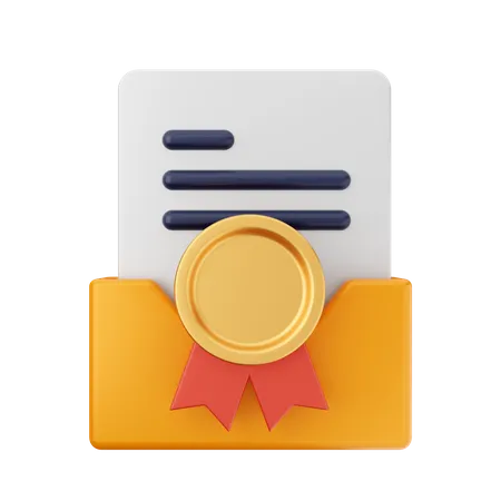 Free Ribbon Folder  3D Icon