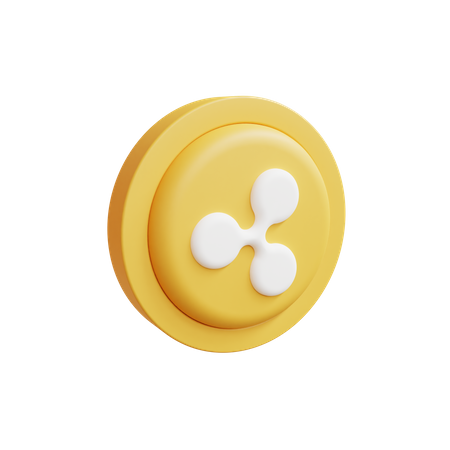 Free Ripple Coin  3D Icon