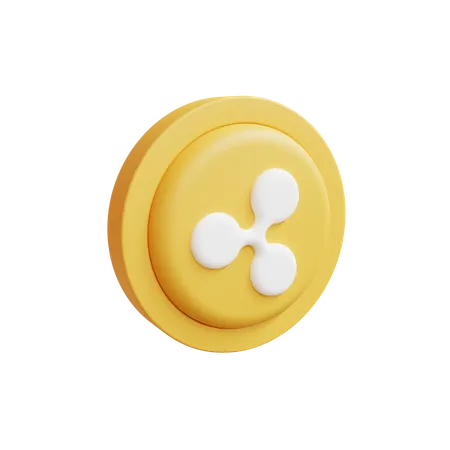 Free Ripple Coin  3D Icon