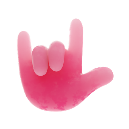 Free Rock-Handbewegung  3D Icon