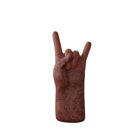 Free Rock N’ Roll Sign  3D Illustration