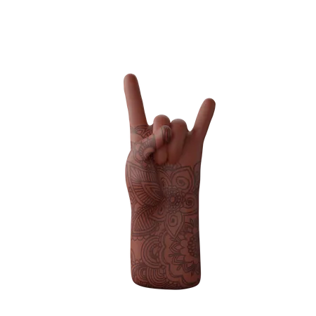 Free Rock N' Roll-Schild  3D Illustration