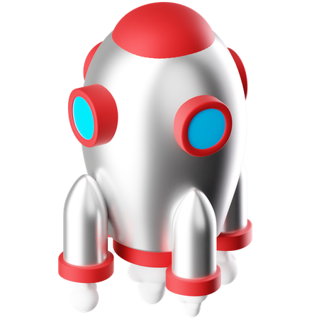 Free Rocket 3D Icon download in PNG, OBJ or Blend format