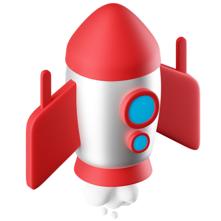 Free Rocket 3D Icon download in PNG, OBJ or Blend format