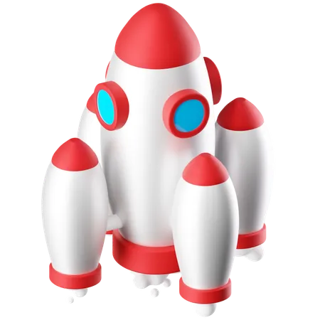 Free Rocket 3D Icon download in PNG, OBJ or Blend format