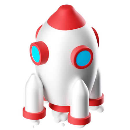 Free Rocket 3D Icon download in PNG, OBJ or Blend format