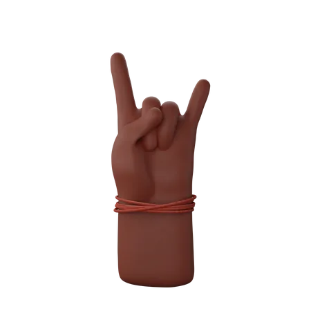 Free Rocking gesture 3D Illustration