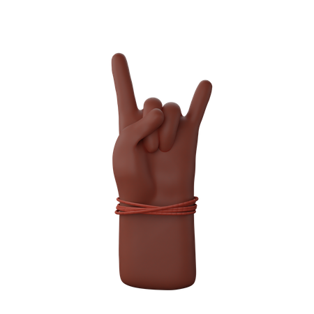 Free Rocking gesture  3D Illustration