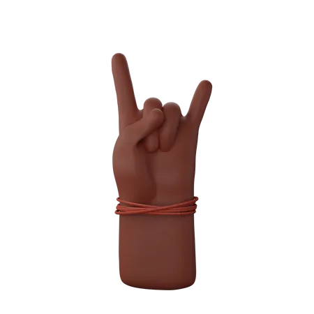 Free Rocking gesture  3D Illustration