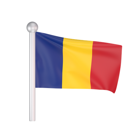 Free Romania Flag  3D Icon