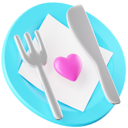 Free Romantic Dinner 3D Icon