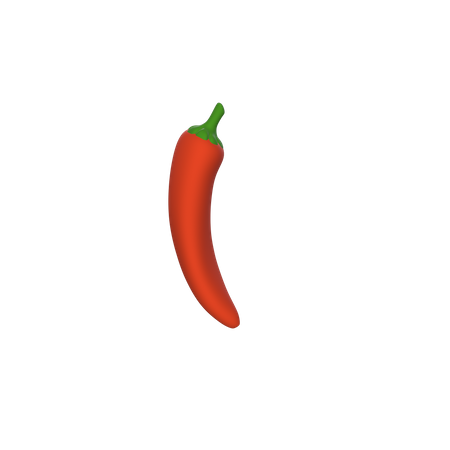 Free Rote Chili  3D Icon