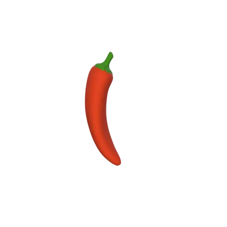 Free Rote Chili  3D Icon