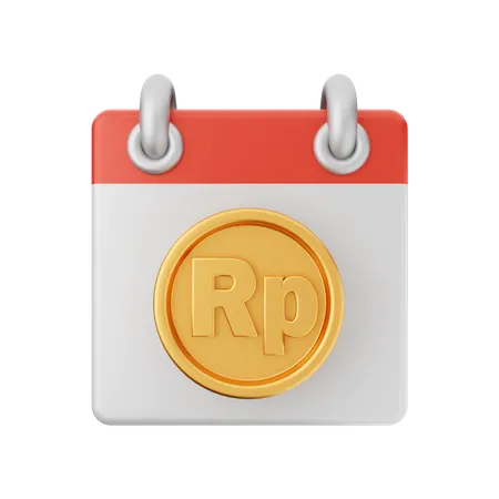 Free Rp Calendar  3D Icon