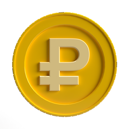 Free Rubel Coin  3D Icon