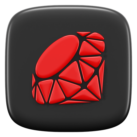 Free Rubis  3D Icon
