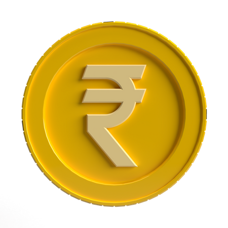 Free Rupee Coin  3D Icon