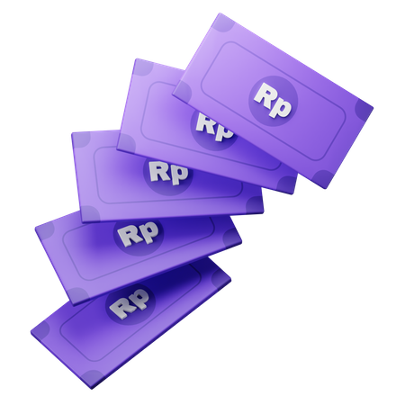 Free Rupia em dinheiro Dinheiro  3D Icon