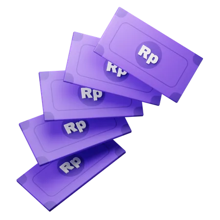 Free Rupia em dinheiro Dinheiro  3D Icon