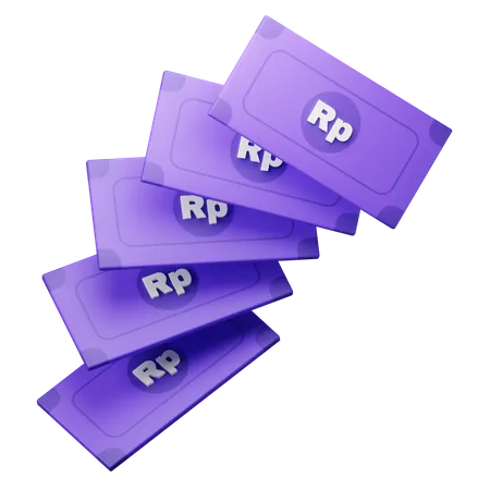 Free Rupiah cash Money  3D Icon