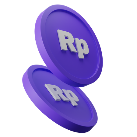 Free Rupiah Coin  3D Icon