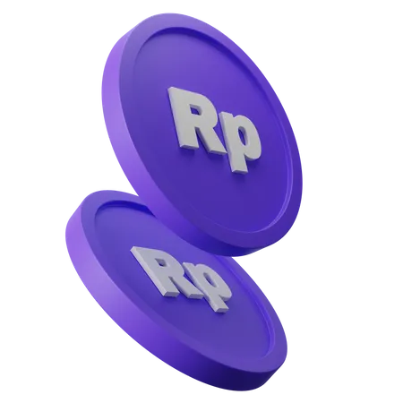 Free Rupiah Coin  3D Icon