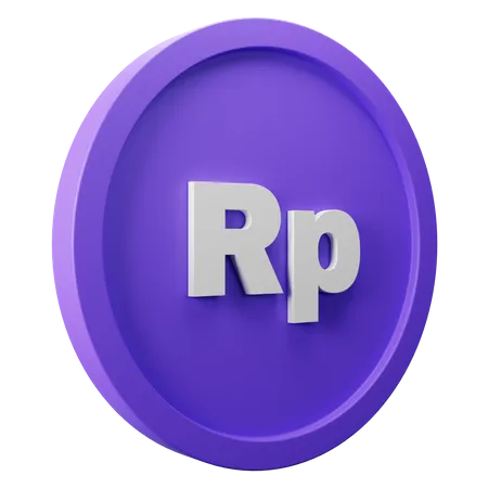 Free Rupiah Coin  3D Icon