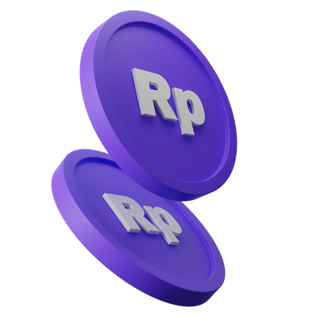 Free Rupiah Coin  3D Icon