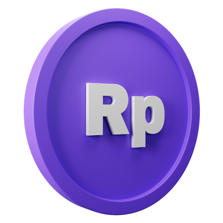 Free Rupiah Coin  3D Icon