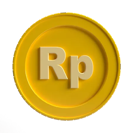 Free World Currency Indonesian Rupiah Coin 3D Icon
