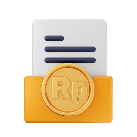 Free Rupiah Folder  3D Icon