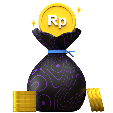 Free Rupiah Geldbeutel  3D Illustration