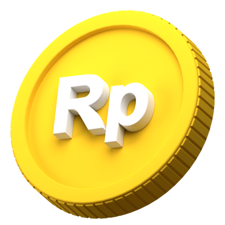 Free Rupiah-Münze  3D Icon